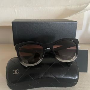 Used Authentic Chanel Two-Tone Ombre CatEye Sunglasses